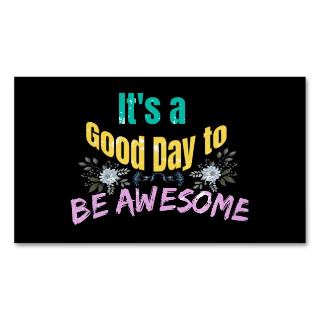 Carte De Visite Magnétique C'est un bon jour pour être génial (devant)