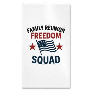 Carte De Visite Magnétique Chemise de réunion de famille Freedom Squad – USA