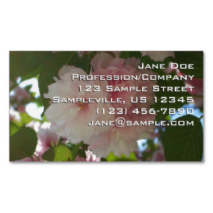 Carte De Visite Magnétique Cherry Tree I Spring Floral