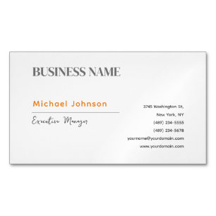 Carte De Visite Magnétique Chic minimaliste moderne unique professionnel