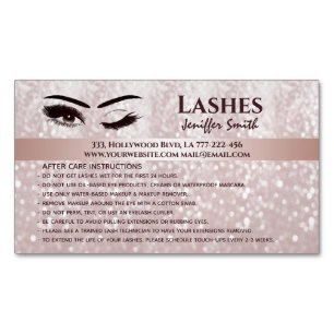 Carte De Visite Magnétique Chirurgie professionnelle lashes après soins