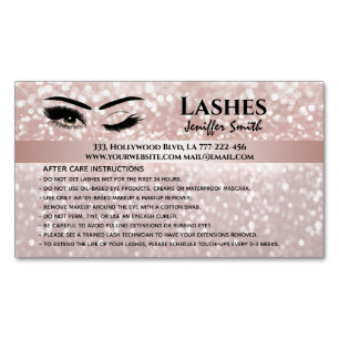 Carte De Visite Magnétique Chirurgie professionnelle lashes après soins