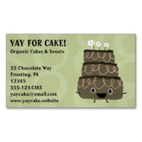 Chocolat Gâteau Caractère Visage Whimsique