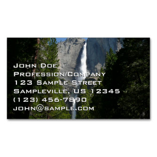 Carte De Visite Magnétique Chutes de Yosemite II du Parc national de Yosemite