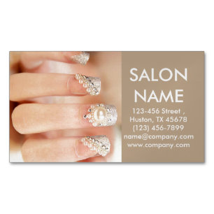 Carte De Visite Magnétique clous modernes mode beauté SPA ongle salon