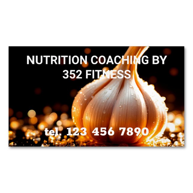 Carte De Visite Magnétique Coach Nutrition (devant)