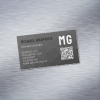 Code QR à motif de maille géométrique gris foncé 