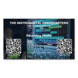 Carte De Visite Magnétique Code QR double petit