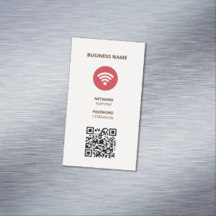 Carte De Visite Magnétique Code QR Internet Wifi