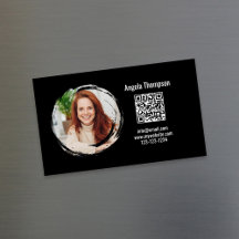 Code QR Photo Magnétique Noir