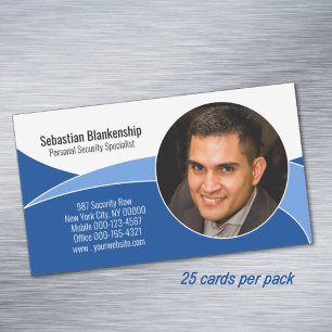 Carte De Visite Magnétique Code QR photo personnalisé Sécurité Professionnell