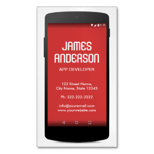 Carte De Visite Magnétique Codeur d'ingénieur logiciel pour les développeurs