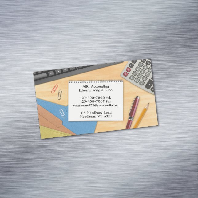 Carte De Visite Magnétique Comptabilité (In Situ)