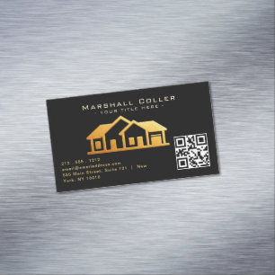 Carte De Visite Magnétique Conception de biens immobiliers de luxe magnétique