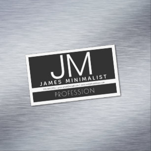 Carte De Visite Magnétique Conception professionnelle moderne et minimale   N
