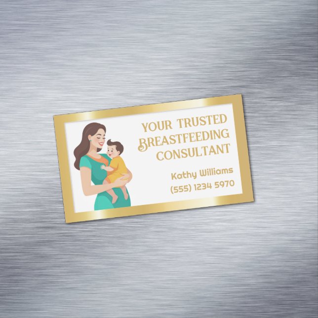 Carte De Visite Magnétique Consultant en lactation (In Situ)