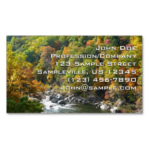 Carte De Visite Magnétique Couleurs d'automne au parc d'État Ohiopyle