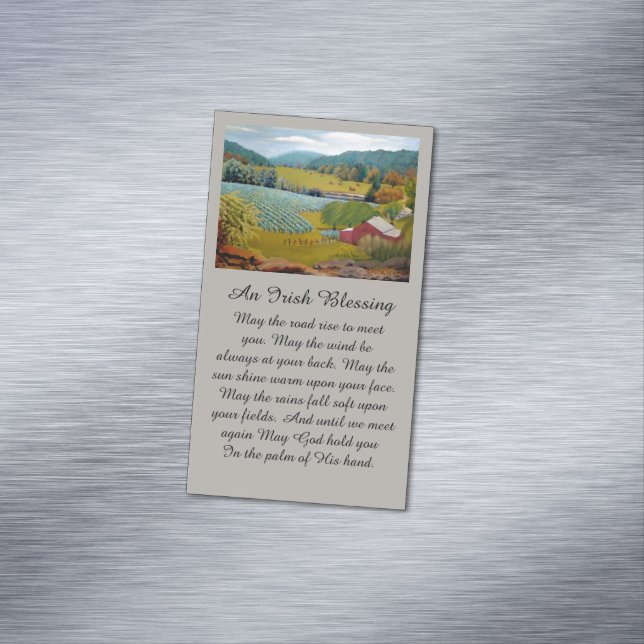 Carte De Visite Magnétique Couleurs d'automne au vignoble (In Situ)