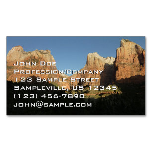Carte De Visite Magnétique Cour des Patriarches I à Zion National Park