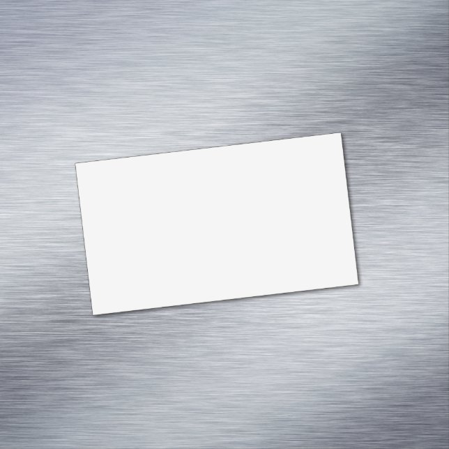Carte De Visite Magnétique Create Your Own White Custom personalized (In Situ)