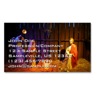 Carte De Visite Magnétique Crèche de Noël à Washington DC