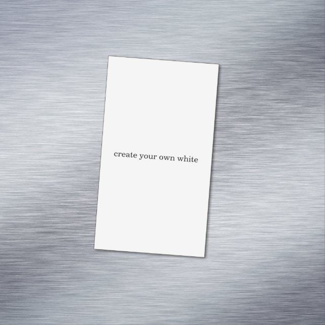Carte De Visite Magnétique créez votre propre blanc  (In Situ)