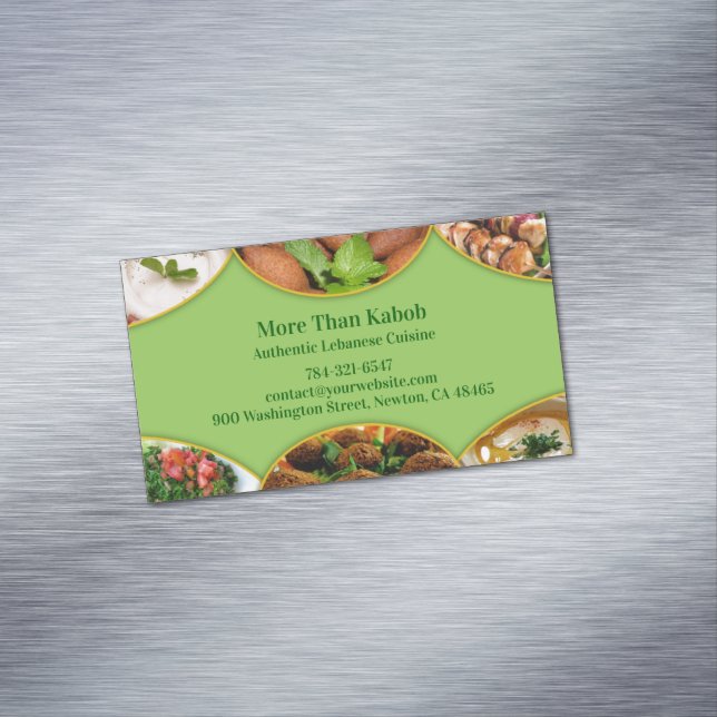 Carte De Visite Magnétique Cuisine arabe libanaise (In Situ)
