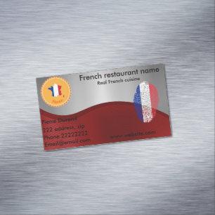 Carte De Visite Magnétique Cuisine française