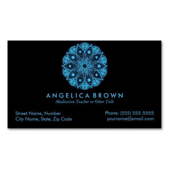 Carte de visite magnétique de professeur de (devant)