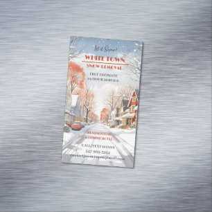 Carte De Visite Magnétique Déneigement