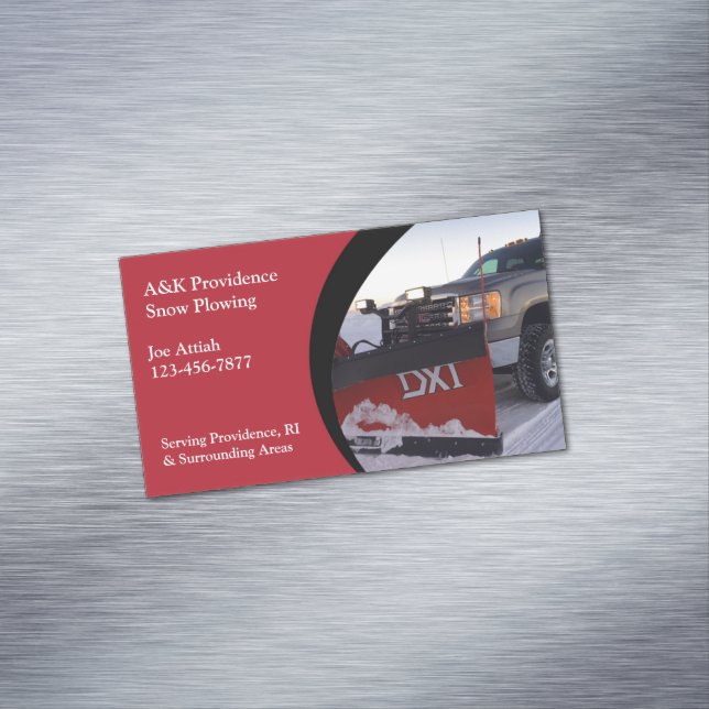Carte De Visite Magnétique Déneigement (In Situ)