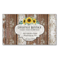 Dentelle rustique en bois Shabby Grunge Tournesol