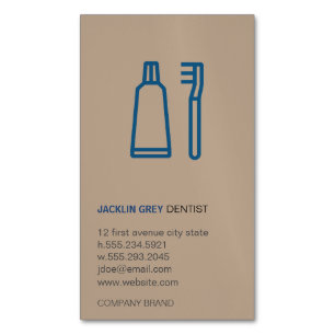 Carte De Visite Magnétique Dentiste