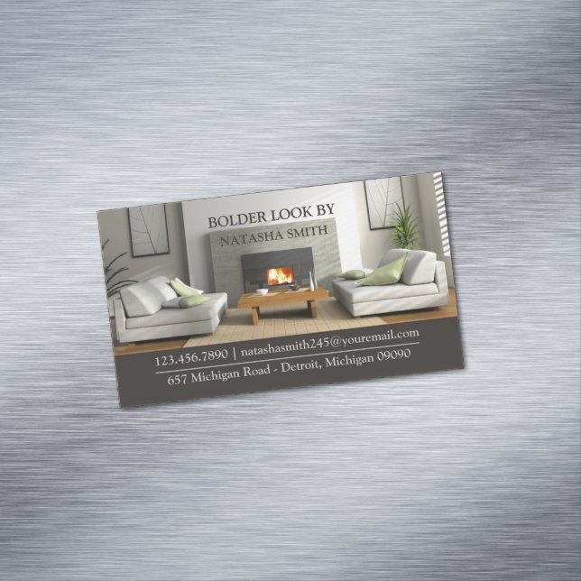 Carte De Visite Magnétique Design interne (In Situ)