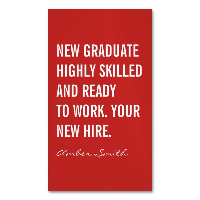 Carte De Visite Magnétique Devis en gras (devant Vertical)