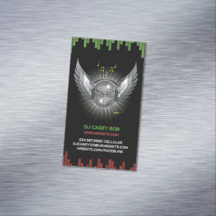 Carte De Visite Magnétique DJ Night Club