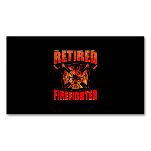 Carte De Visite Magnétique Drapeau américain pompier Red Line US Firefighter