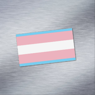Carte De Visite Magnétique Drapeau de fierté transgenre - Arc-en-ciel LGBT