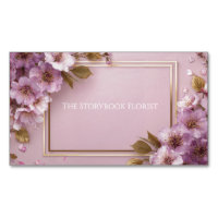 Élégant Cerisier Lilas Cadre Doré Rose Poussiéreus