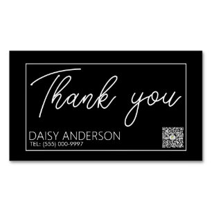 Carte De Visite Magnétique Élégant et élégant Simple avec blanc oblong Busine