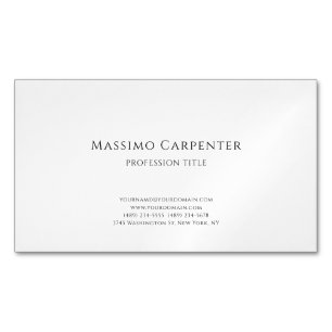 Carte De Visite Magnétique Élégant Simple Moderne Minimaliste