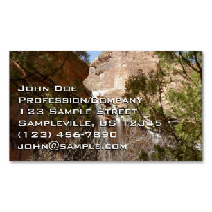 Carte De Visite Magnétique Emerald Pool Falls I du parc national de Zion
