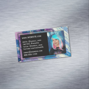 Carte De Visite Magnétique Enseignant Tutor Chien Walker Nanny Artiste des mé