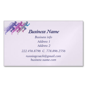 Carte De Visite Magnétique Entraîneur des entraîneurs personnels des coureurs