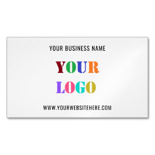 Carte De Visite Magnétique Entreprise Promotionnelle de Texte de Logo Personn