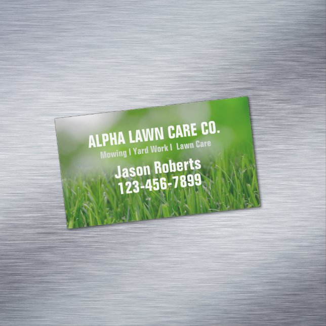 Carte De Visite Magnétique Entretien de la pelouse de triage Paysage Aménagem (In Situ)