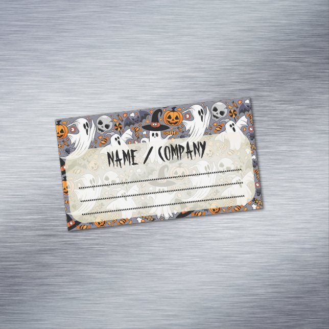 Carte De Visite Magnétique Fantômes Monstres mignons Éffrayants et Déplaisant (In Situ)