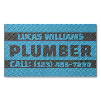 Carte De Visite Magnétique Faux metallic texture surface handyman 