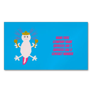 Carte De Visite Magnétique Fête de la coutume mexicaine de l'Axolotl