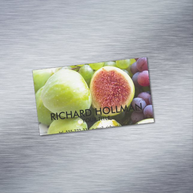 Carte De Visite Magnétique Figues fraîches et raisins (In Situ)